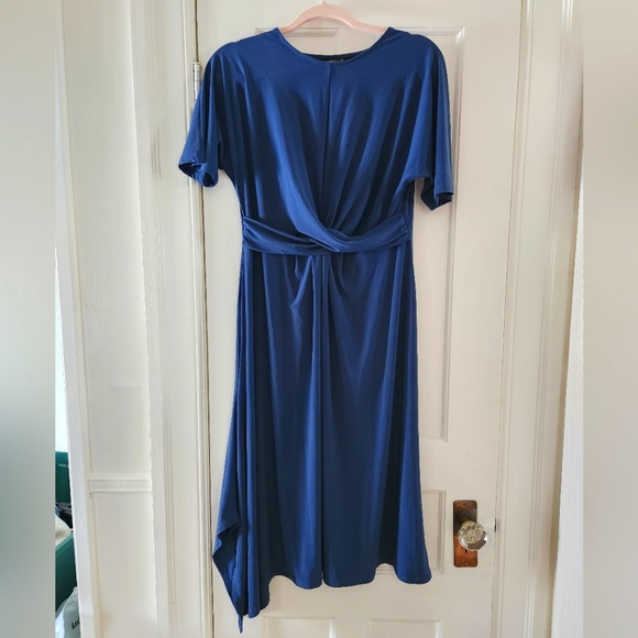 Topshop Twist Front Jersey MidiDress - Picture 5 of 6